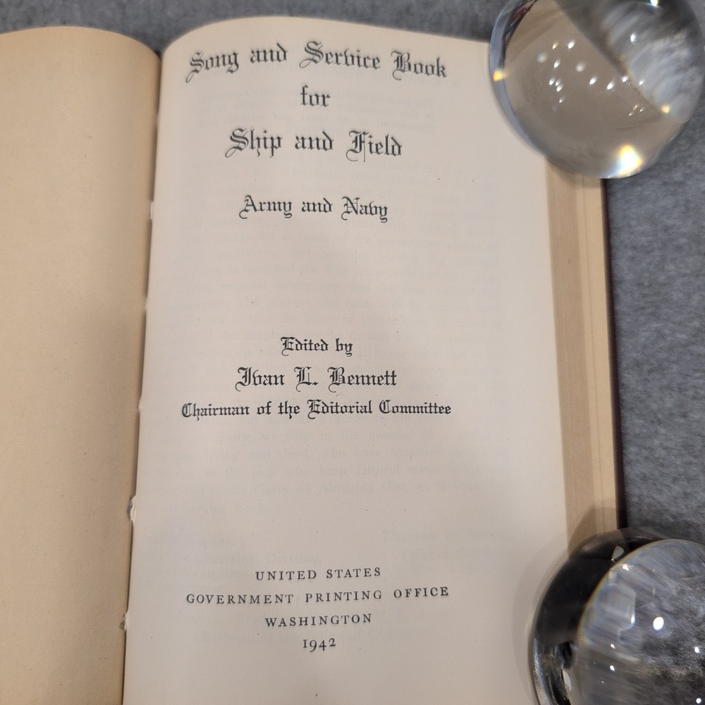 Vintage Song and Service Book for Ship and Field Army‎ Navy 1942 - Picture 3 of 6